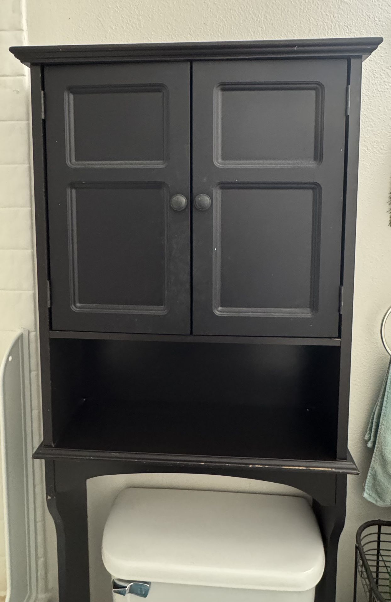 over toilet bathroom cabinet storage shelf