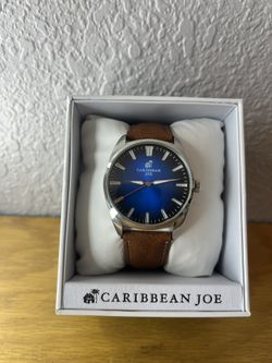Caribbean Joe – Metallic Blue Dial (Brown Band)