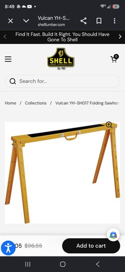 Metal saw horses