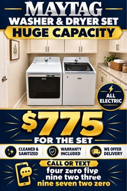 Maytag Washer and Dryer