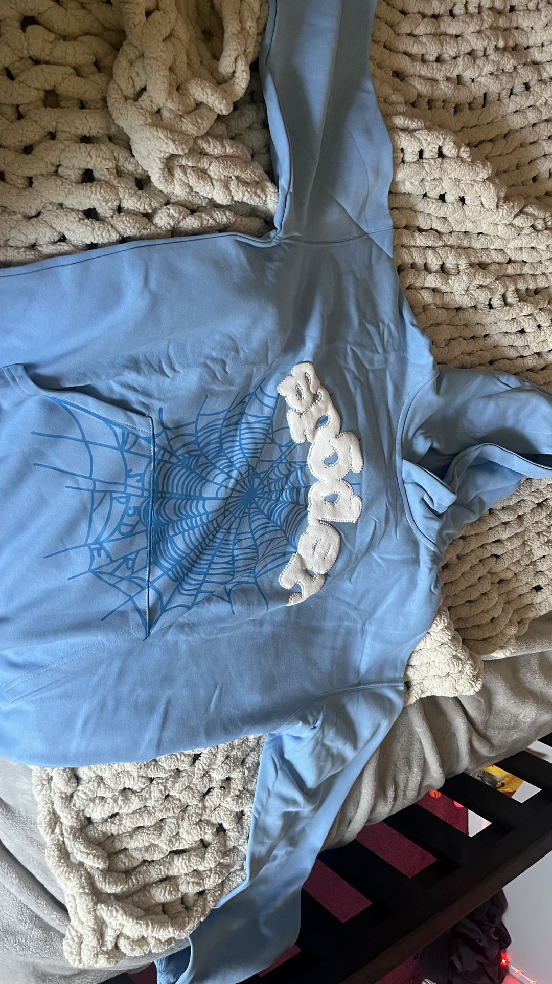 Sp5der Hoodie (light Blue)