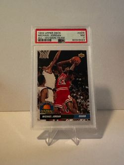 1992 Upper Deck All-Division Team Michael Jordan #AD9 Bulls PSA 7