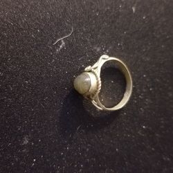 SILVER 925 RING WITH STONE