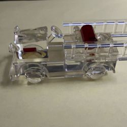 Antique Crystal Fire Truck 