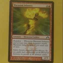 2013 MTG Warmind Infantry #111 Creature Elemental Soldier Gatecrash Greg Staples Magic The Gathering Card Game Wizards Of The Coast Collectible
