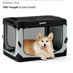 Zomisia Collapsible Dog Crate For Medium Dogs