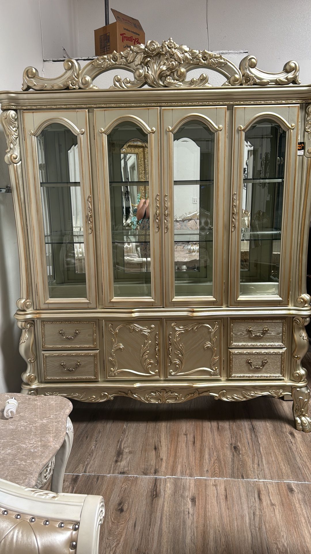 Gold China Cabinet
