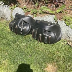 Harley Davidson Saddle Bags Leather SOFTAIL Saddlebags