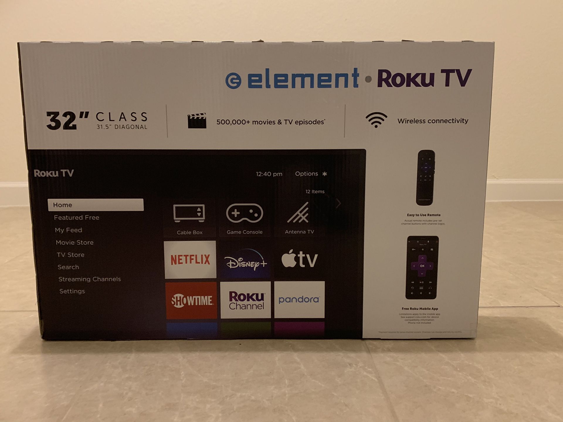 32” inch Roku Tv “element”