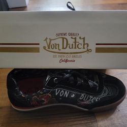 AUTHENTIC VON DUTCH SUPREME QUALITY JAX PSYCHO BLACK SNEAKER