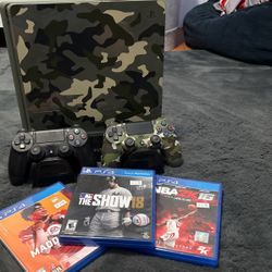 PS4 Used For 220(Includes Cords,3 Games And Controller Charger)