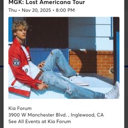 MGK Concert Nov 20th 2025 Thursday 