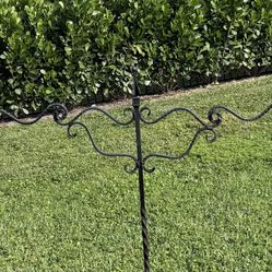 Outdoor Hanging Basket Stand DEAL $15 MUST GO!