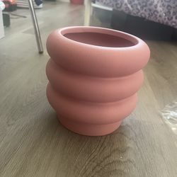 New Pink Ceramic Planter Pot 
