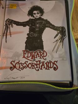 Hand Drawn Edward Scissorhands
