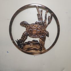 Hand Carved Wooden Turtle 