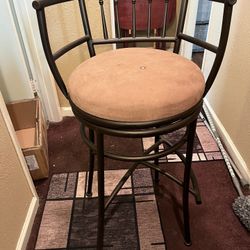 Heavy bronze high bar stools 