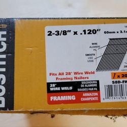 Bostitch 2 /38" 28 Degree Nails For Framing Nailer