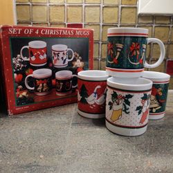 Vintage Christmas Mugs