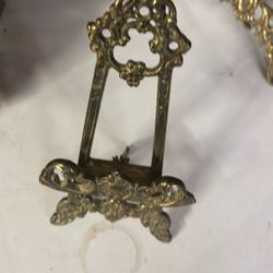 5 Brass Plate Or Picture Holders 60 For All 5 Obo