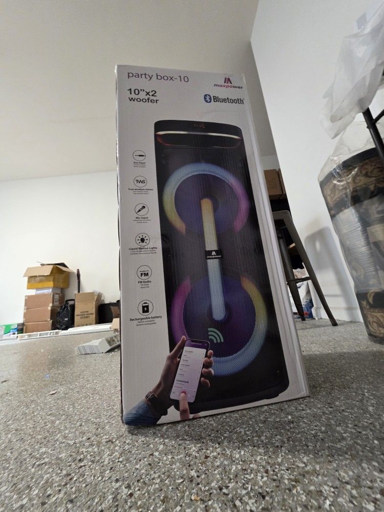 Led Bluetooth Rechargable Speaker Brand New