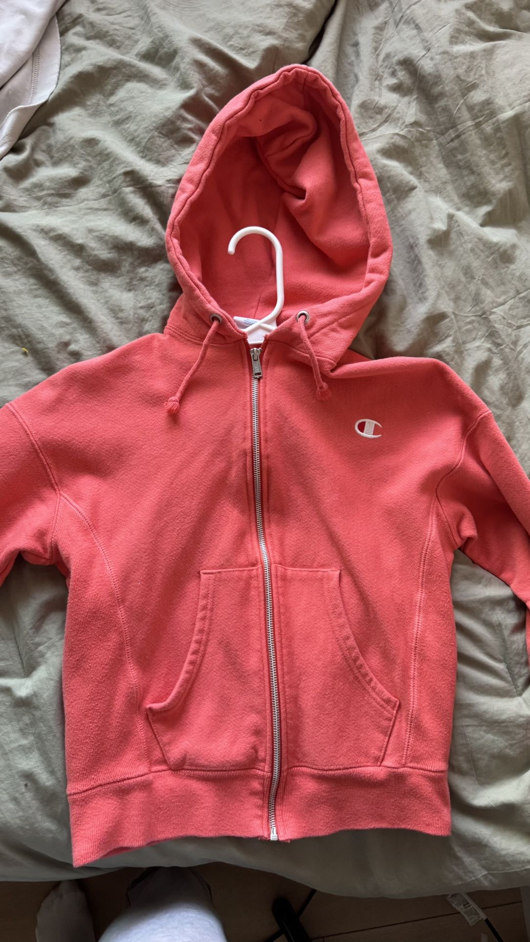 Pink/Orange Highlighter Champion Zipup XS