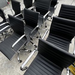 black leather office chairs 