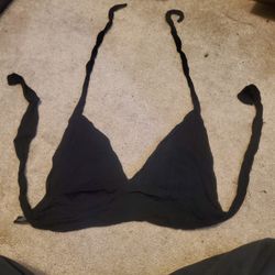 Black Halter Crop Top