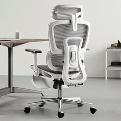 A 2 4 Hbada Ergonomic Office Chair with 3D Adjustable Armrests, Adjustable Lumbar Support High Back for Computer Chair, Big and Tall Mesh Office Chair