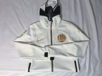 Men's Nike White Golden State Warriors 2022 NBA Finals Champions Ring Night  Celebration Therma Flex Showtime Short Sleeve Full-Snap Collar Jacket