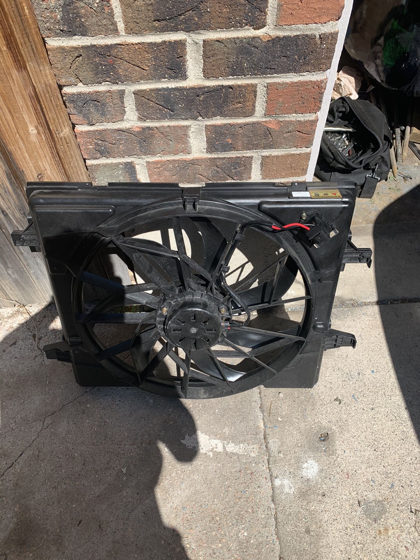 2011 and up Dodge Durango radiator fan