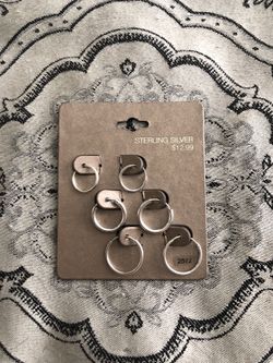 Sterling Silver Hoop Earrings