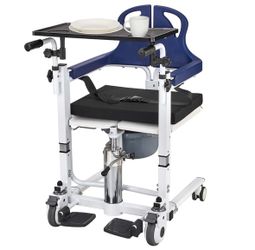 Patient transfer lift chair; sit and stand