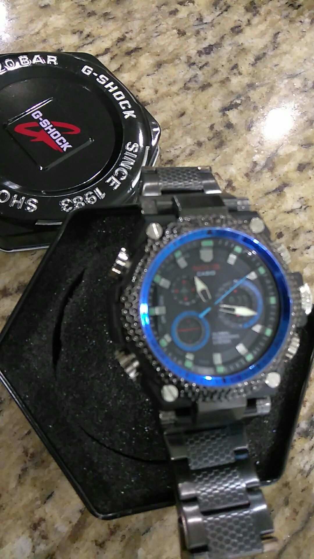 $90 Blue Case Men's Luxury Tactical Watch