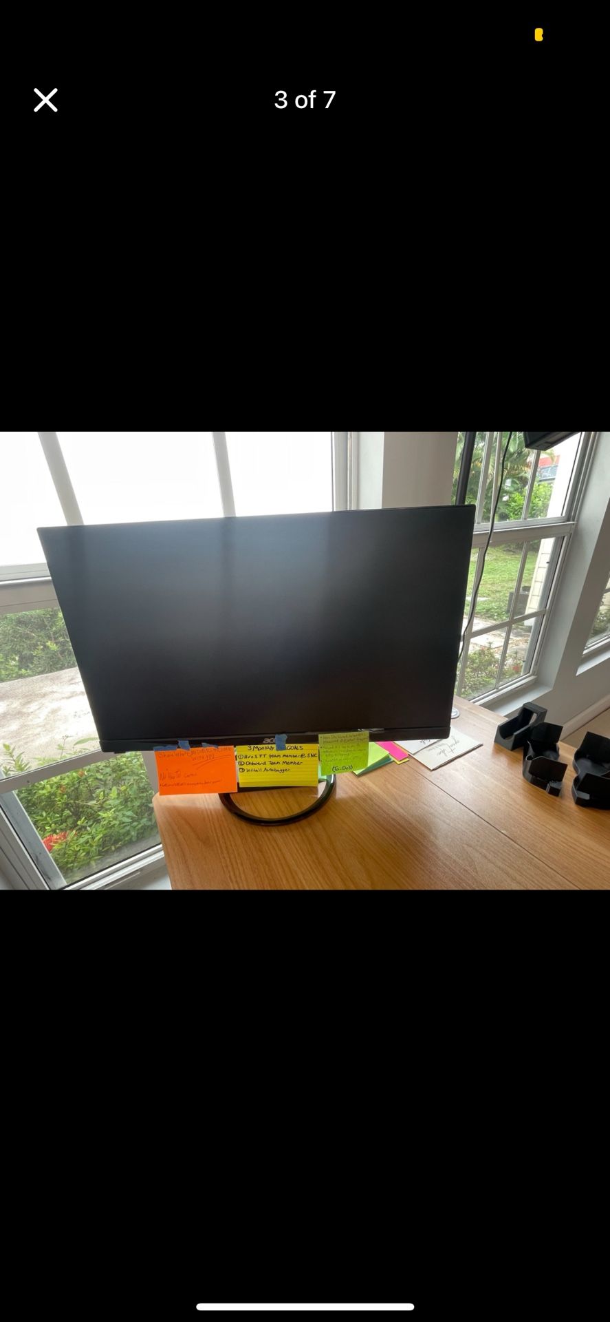 Acer 23.8” Full HD Computer Laptop Monitor 1920 x 1080 IPS Zero Frame, Three Available 