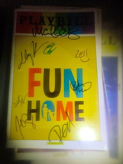 OBC Broadway Playbills SIGNED - Fun Home, Kinky Boots, Hedwig -