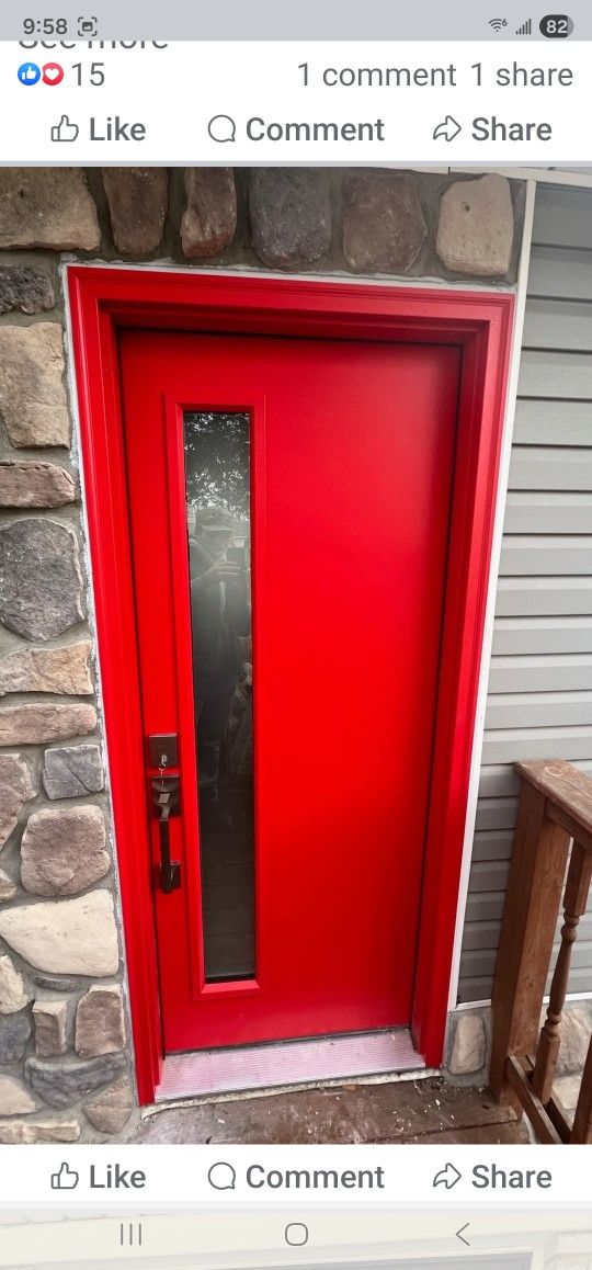 THERMA TRUE FIBERGLASS FRONT DOOR......36" x 80".......NEW........$ 700