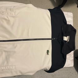 Lacoste Men’s Navy & White Jacket – Size Large (Excellent Condition)