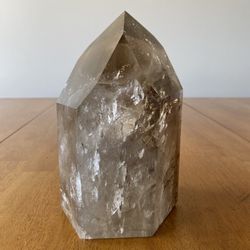 Large Polished Smoky Quartz Obelisk