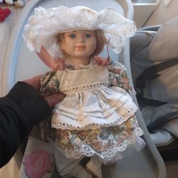 Tussini Hand Crafted Porcelain Doll