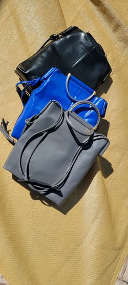 Faux Leather/Vegan Tote/Satchel - Set Of Three (3)