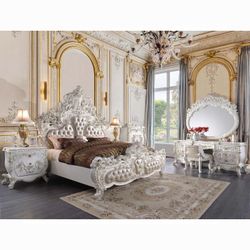 VANAHEIM 7 PIECE EASTERN KING SIZE BEDROOM SET VANITY MIRROR CHEST NIGHTSTAND