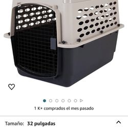 Petmate Varí Dog Kennel 32”Taupe &black Portable Crate For Pets 