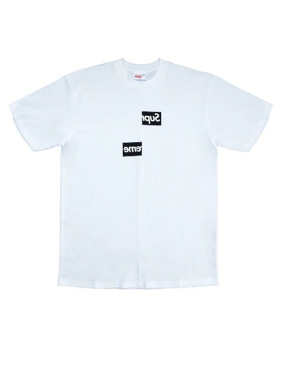 Supreme x Comme Des Garcons Split Box Logo Tee FW18 Size XL