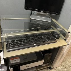 Glass Computer Desk 