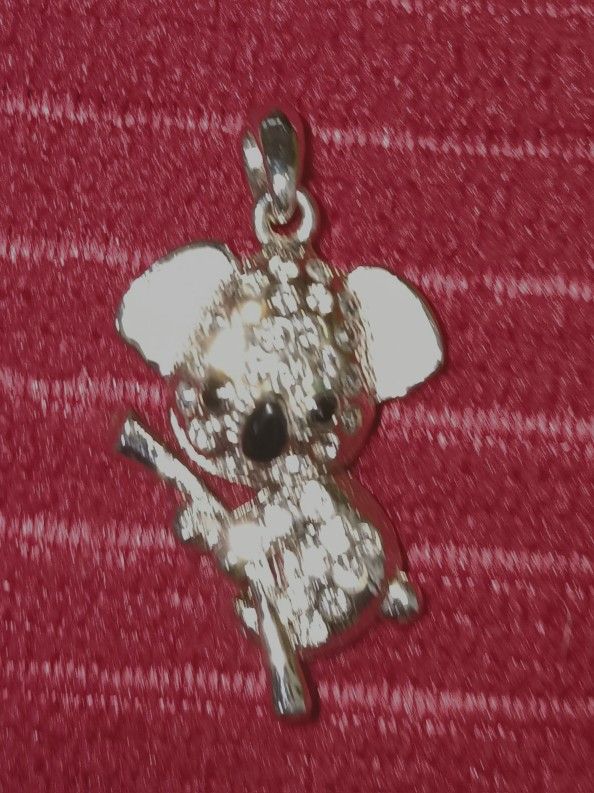 Sterling Silver  Koala Pendant 