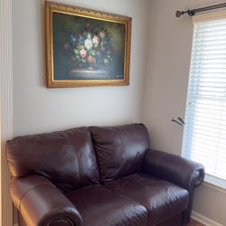 Leather Sofa Set