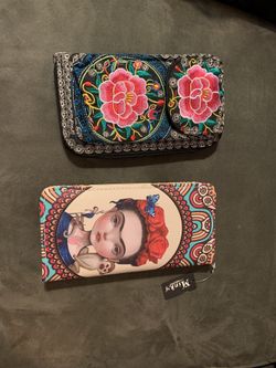 Beautiful Ladies Wallets Freida, Embroidered
