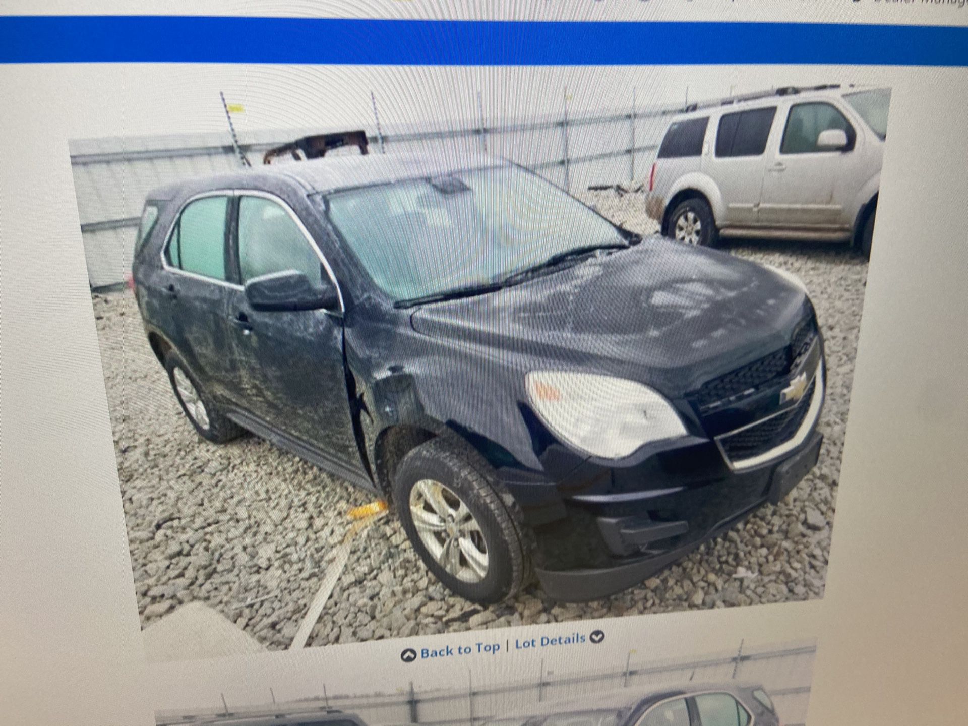 For parts 2012 Chevy Equinox
