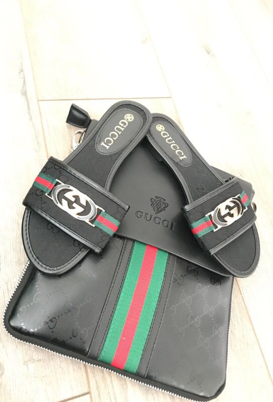 Gucci bag with matching sandals